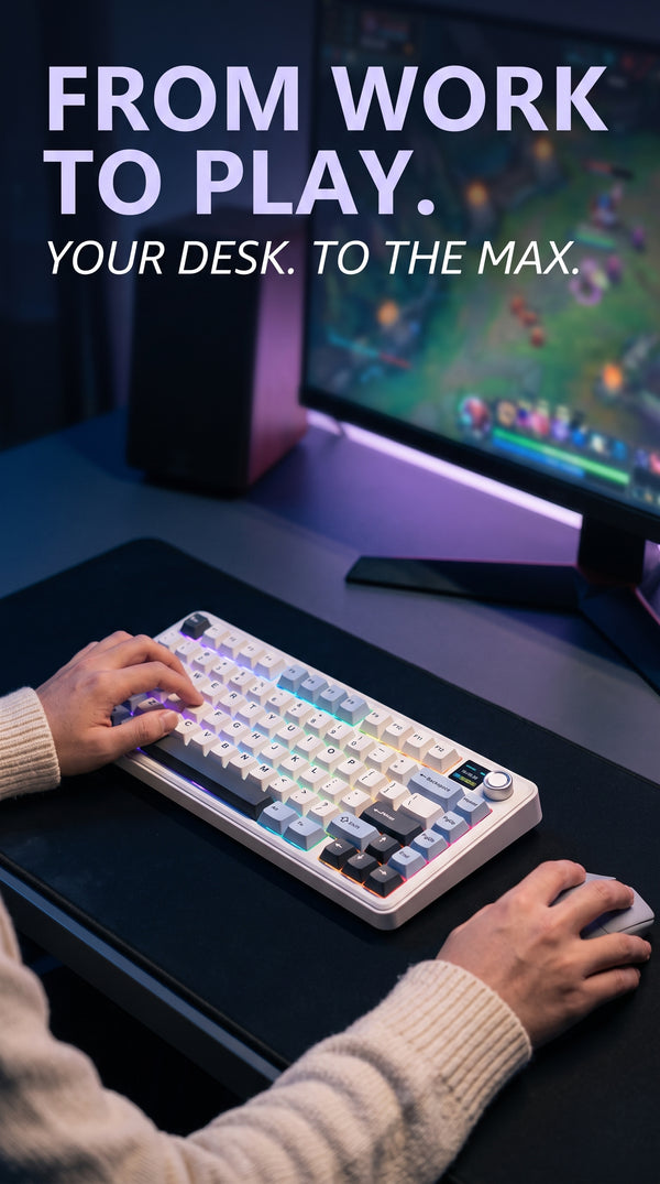 AULA F75 MAX Wireless Mechanical Keyboard with Screen